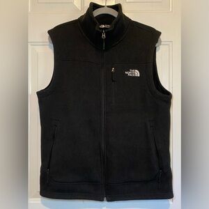 The North Face Men’s Size Medium Knit Fleece Full Zip Vest Charcoal Polyester